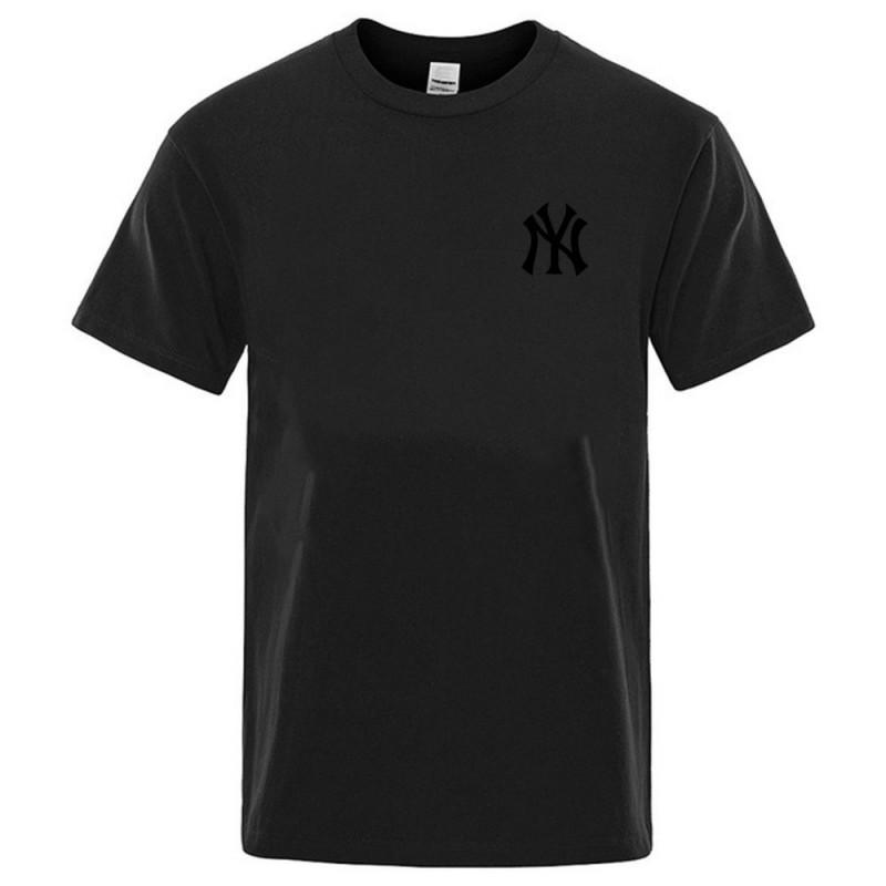 Mens Cotton T Shirt Short Sleeve Round Neck Casual Slim Fit Printed Tee Youth