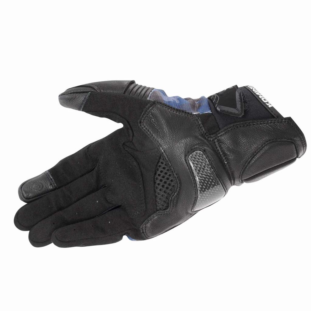 Komine Motorcycle Titanium Mesh Plaid Protective Mesh Titanium Gloves, Gloves, Navy, 2XL, GK-214 1166, Spring, Summer, Autumn, Material, Carbon,