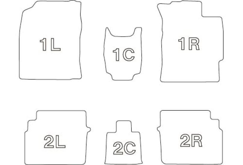 Комплект 3D ковриков Clazzio для 1 стандартного типа Черный Passo/Boon H28(2016)/4~ ET-1027 [5CETB1027K]