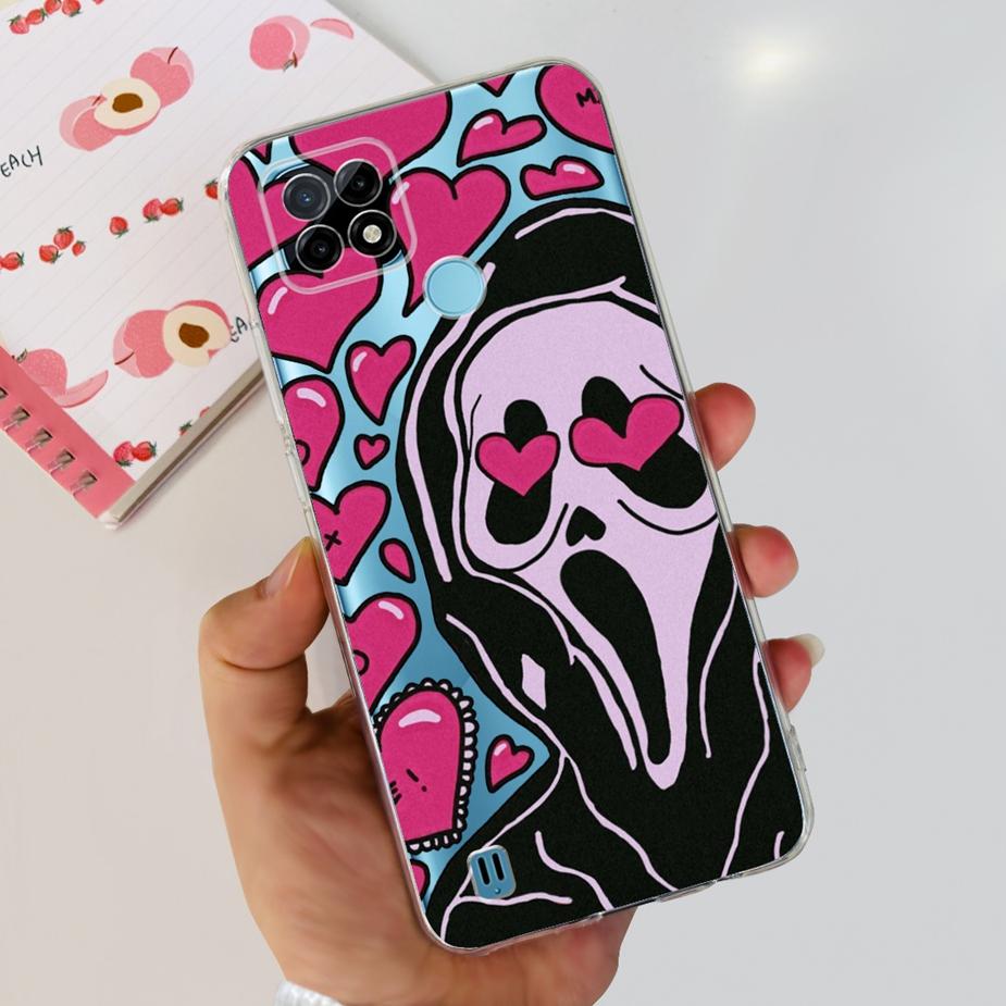 Чехол для Realme C21Y C25Y Милый Расписной Чехол Мягкий Силиконовый Чехол для Телефона Для Realme C25Y C 21 Y RealmeC21Y RelmeC25Y Задняя Крышка Сумки