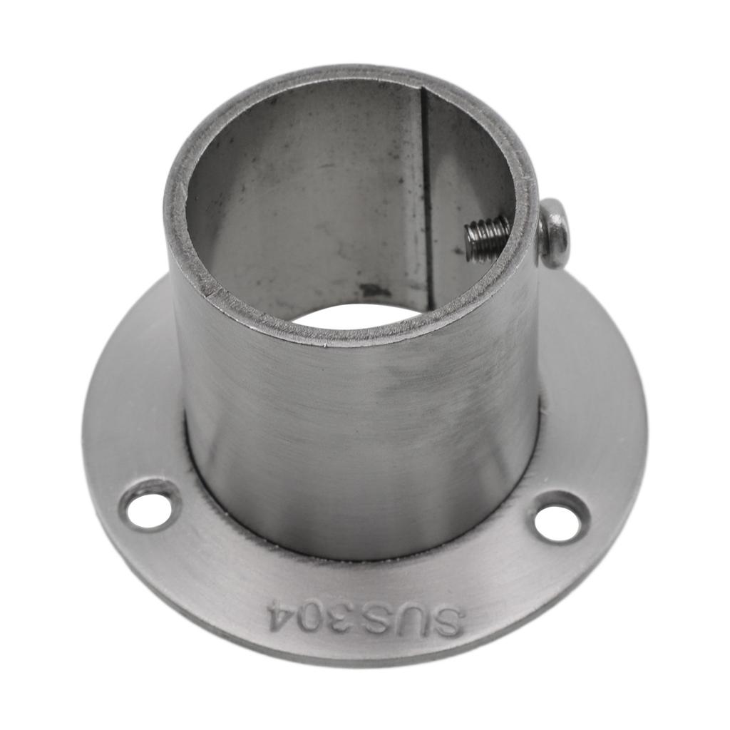 Thicken Stainless Steel Wall Flange Anchor Secure Attachment for Round Tubes