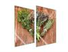 СТЕКЛЯННАЯ ЗАЩИТНАЯ ПАНЕЛЬ ДЛЯ КУХНИ 2x35x52 РОЗМАРИН