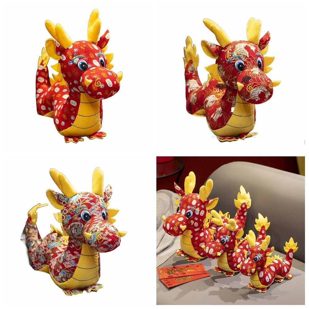 Unique Dragon Plush Toy Dragon Design Dragon Mascot Ornament Cartoon Dragon Plush Doll Bedroom