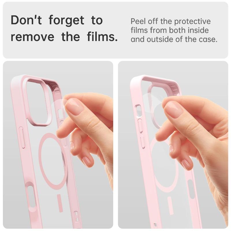 Модный чехол для телефона для iPhone 17 16 15 14 13 12 11 Pro Max Plus 17 Air для Magsafe Прозрачная акриловая магнитная крышка