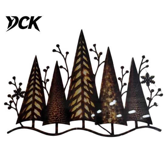 Lighted Acrylic Tree Forest Wall Decoration with Warm LED Light, Glowing Decor, Artistic Christmas Ornaments Silhouette Art for Home Living