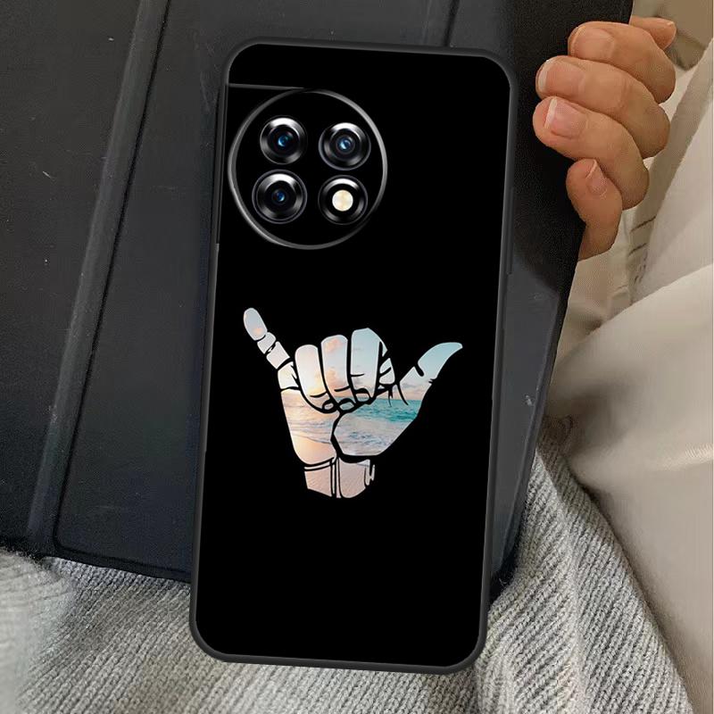 Surfer Surf Hang Loose Shaka Case For OnePlus 13R 12R 10R 13T 10T 8T 15 13 12 11 Nord CE 4 3 2 Lite N20 N30 Nord 5 Cover