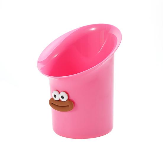 Настольное мусорное ведро Милое мусорное ведро с мини-щеткой для уборки Забавные колбасные губы Маленький мусорный бак для офисного стола туалетного столика