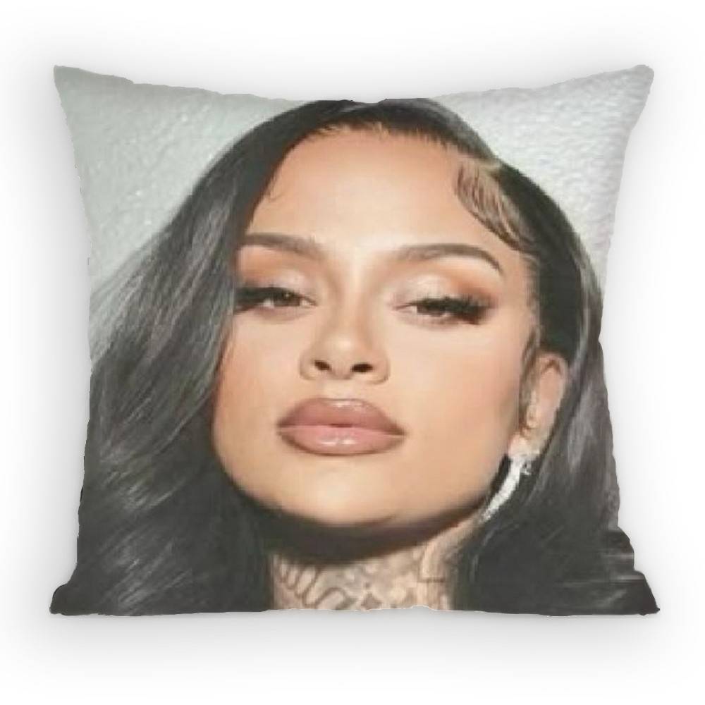 Kkehlani Singer Pillow Case Antidustmite Pillowcase Invisible zipper silky short plush Sofa cushion cover