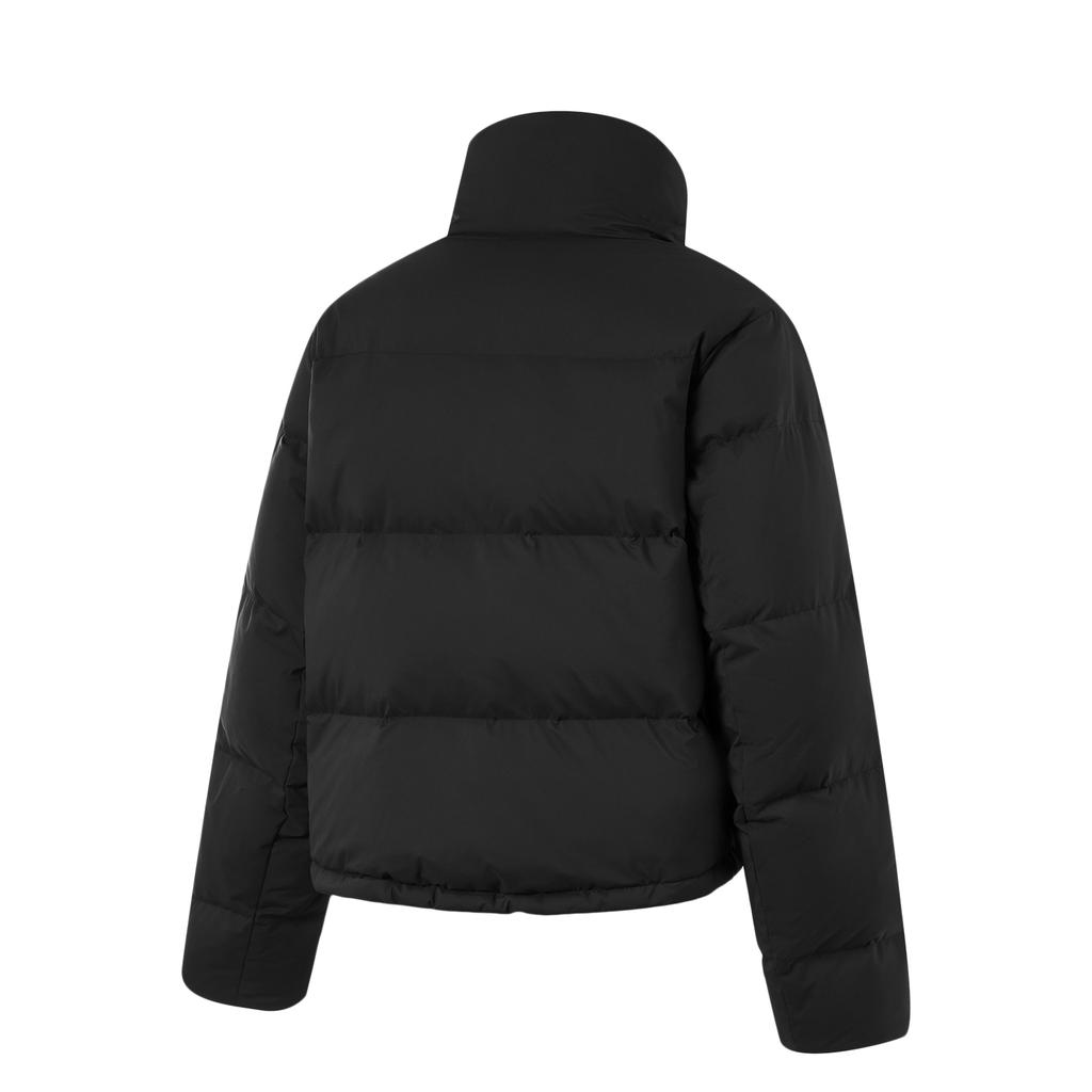 Li Ning Женская пуховая куртка серии Fitness, черная, AYMU102-2