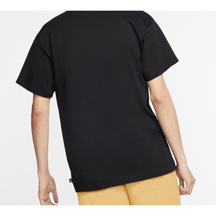 Nike Футболки Мужские Черные С Круглым Вырезом Умеренный Прямой Крой CV7540-010