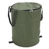 Camping Trash Can with Zippered Lid 24 Gallons Large Capacity Foldable Portable Garden Garbage