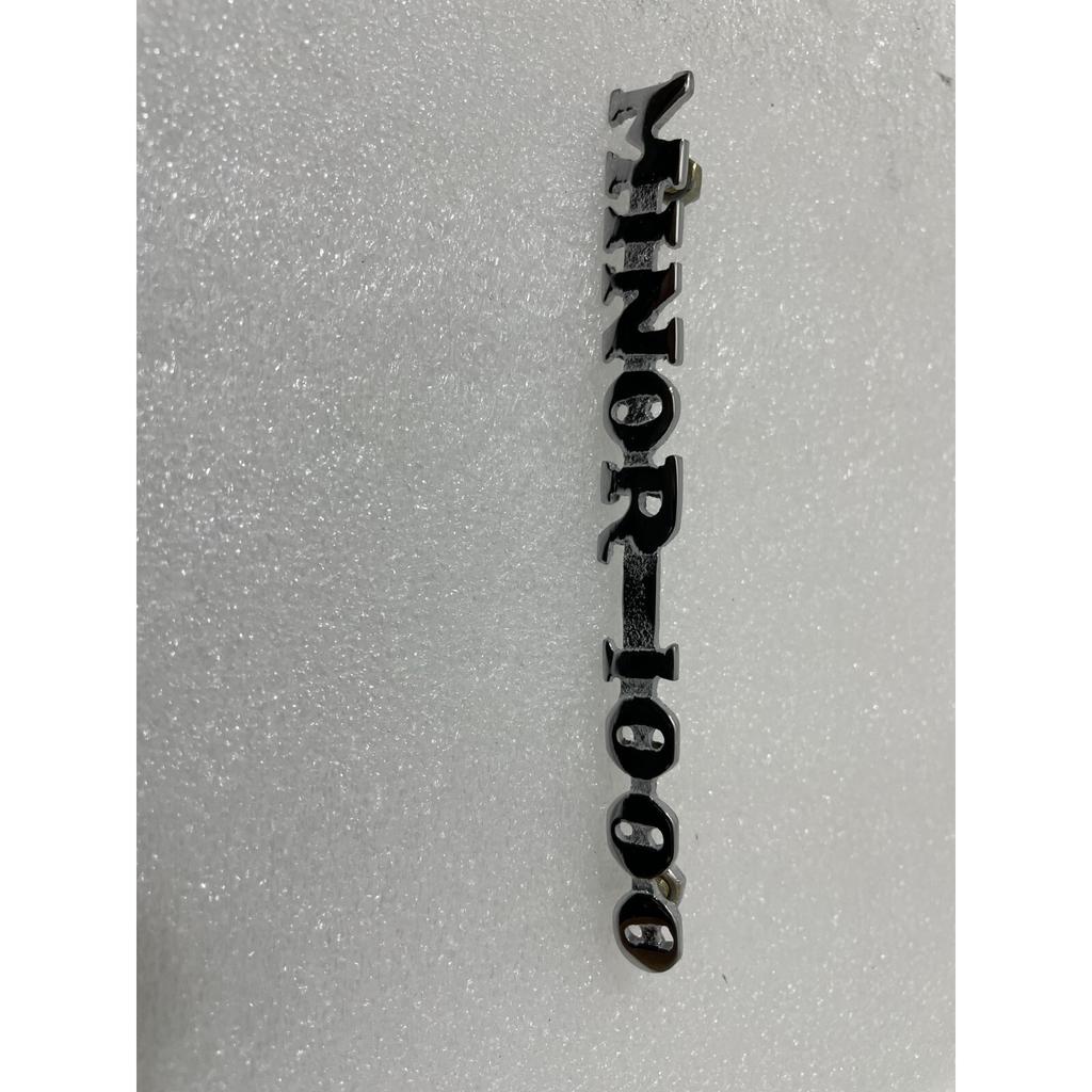 Vintage Rear Boot Badge Motif Decal Minor 1000 Set Chrome |Fit For