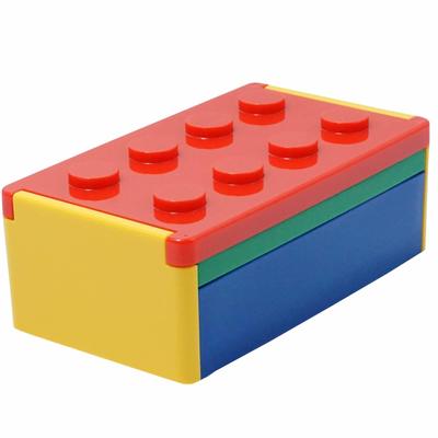 Padou Блокирующийся Ланч-бокс Bento 580 мл Палочки Сделано в Японии [PBLOCK] Одноярусный Бокс, (красный), Без ремня, Безопасно для микроволновой печи, В комплекте, Легкий,