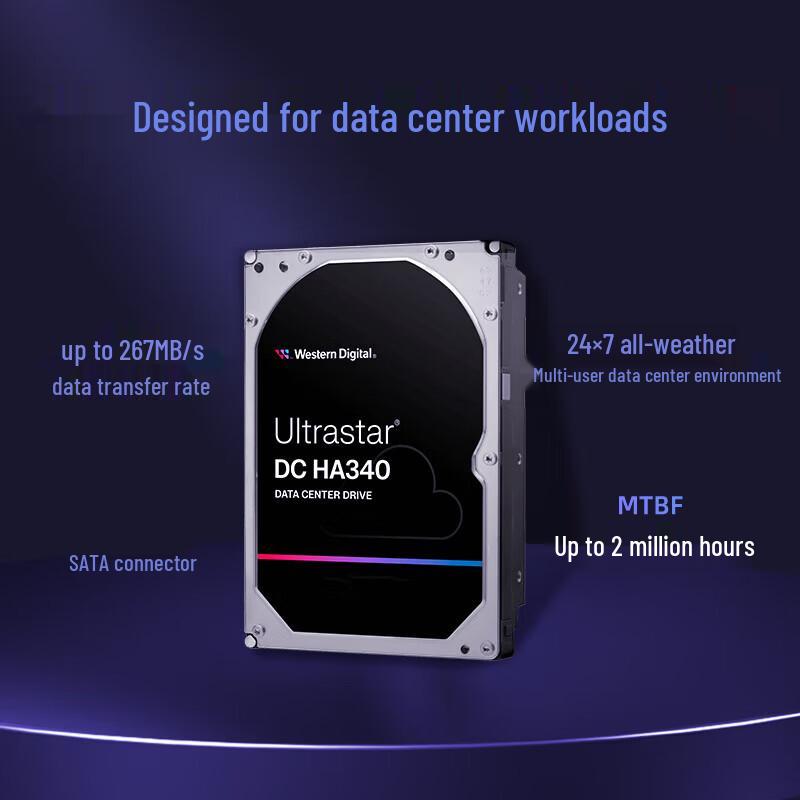 Western Digital WD 8 ТБ Enterprise SATA HDD DC HA340