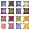 Bedroom Living Room Sofa Geometric Mandala Cushion Cover Pillowcase Sacred Geometry Flower of Life Throw