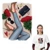 DIY Iron On Patch T-Shirt Jeans Stickers Heat Transfer Washable For Clothes Fashion Shoes Flowers