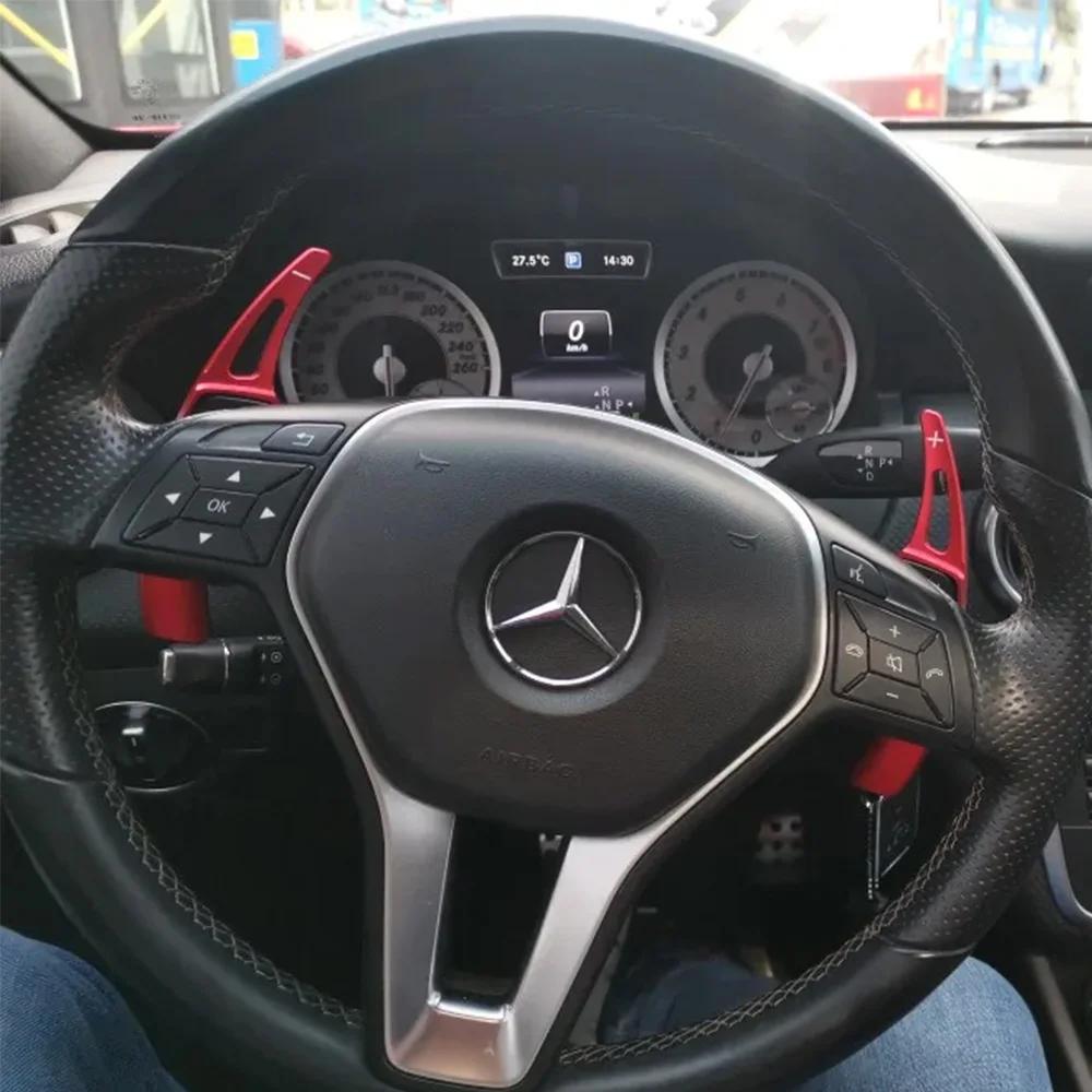 Для Mercedes-Benz A-Class A180 A200 A220 A250 W176 2013-2015 Автомобильный руль Лепестки переключения передач Алюминиевый сплав Автомобильный стайлинг Расширитель