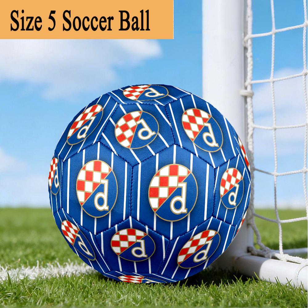 Croatian Football Crest Design Size 5 Soccer Ball,Indoor/Outdoor Suitable for Training Matches Tournaments Practice Games Perfect Gift for Fan