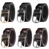 Men Leather Pu Belt With Alloy Pin Closure For Business And Activities Leisure