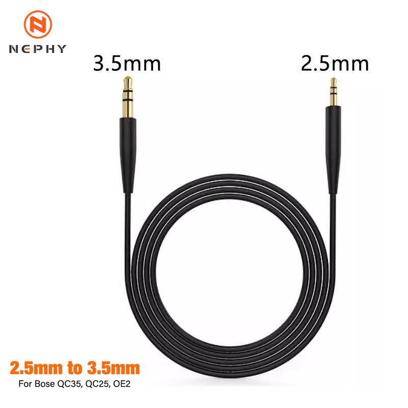 Аудиокабель HIFI с разъемом 2,5 мм на 3,5 мм для наушников Bose QC25 QC35 OE2 OE2I AE2 AE2i AKG JBL, шнур-адаптер TRS AUX, длина 1,5 м. Хороший продукт