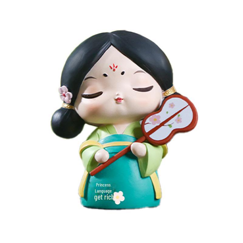 Креативный держатель для телефона в стиле династии Тан: Изысканный орнамент из смолы