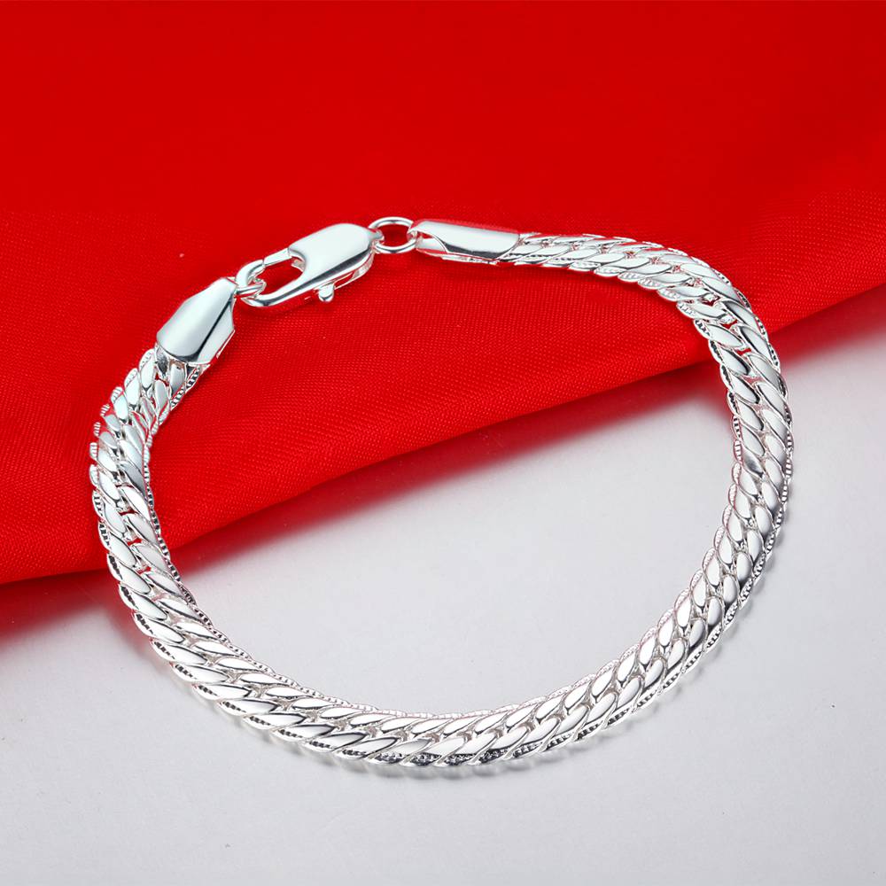 925 Silver Bracelet Heart High Quality Romance Chain For Woman Men Fashion Engagement Party Wedding Jewelry Gift