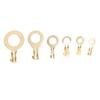 540PCS Brass Wire Lugs Assortment Set Electric Cable Ring Lugs with Storage Box M3 M4 M5 M6 M8 M10
