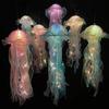 Gradient Jellyfish Lamp Decoration Creative Bedroom Atmosphere LED Night Light Festival Pendant Flower Lamp Decor