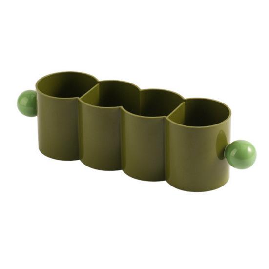 Настольный ящик для хранения органайзер для тюбиков большой вместимости 4 отделения многоцелевой ящик для хранения в холодильнике держатель для ручек кистей для макияжа