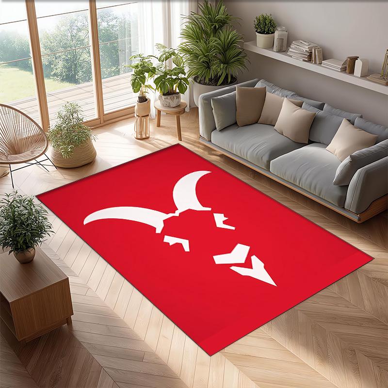 Chivas Printed Crystal Velvet Area Rug, Soft Anti-Slip Water Absorbent Floor Mat for Living Room Bedroom