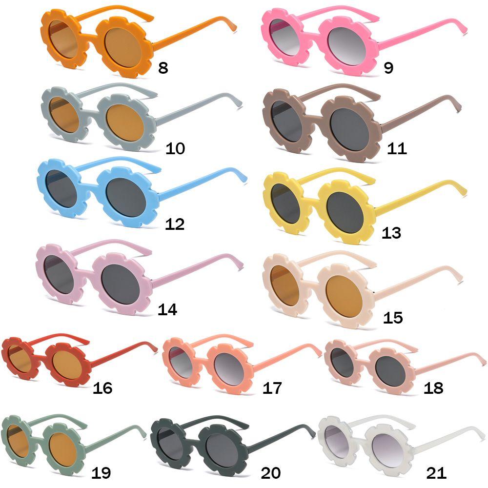1pc Cute Fashion Trend Streetwear Eyewear Sun Glasses Vintage Flower Shape Children Sunglasses