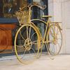 Elegant European Wrought Iron Multi-Layer Balcony & Garden Bicycle Plant Stand
