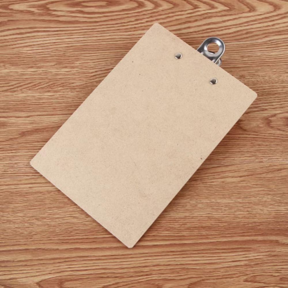 Reinforced A4 Memo Folder Wooden File Clip Board Convenient Writing Clipboard Office Use