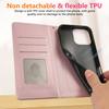For iPhone 16 Pro Case RFID Blocking Wallet Stand Rhombus Leather Phone Cover with Wrist Strap