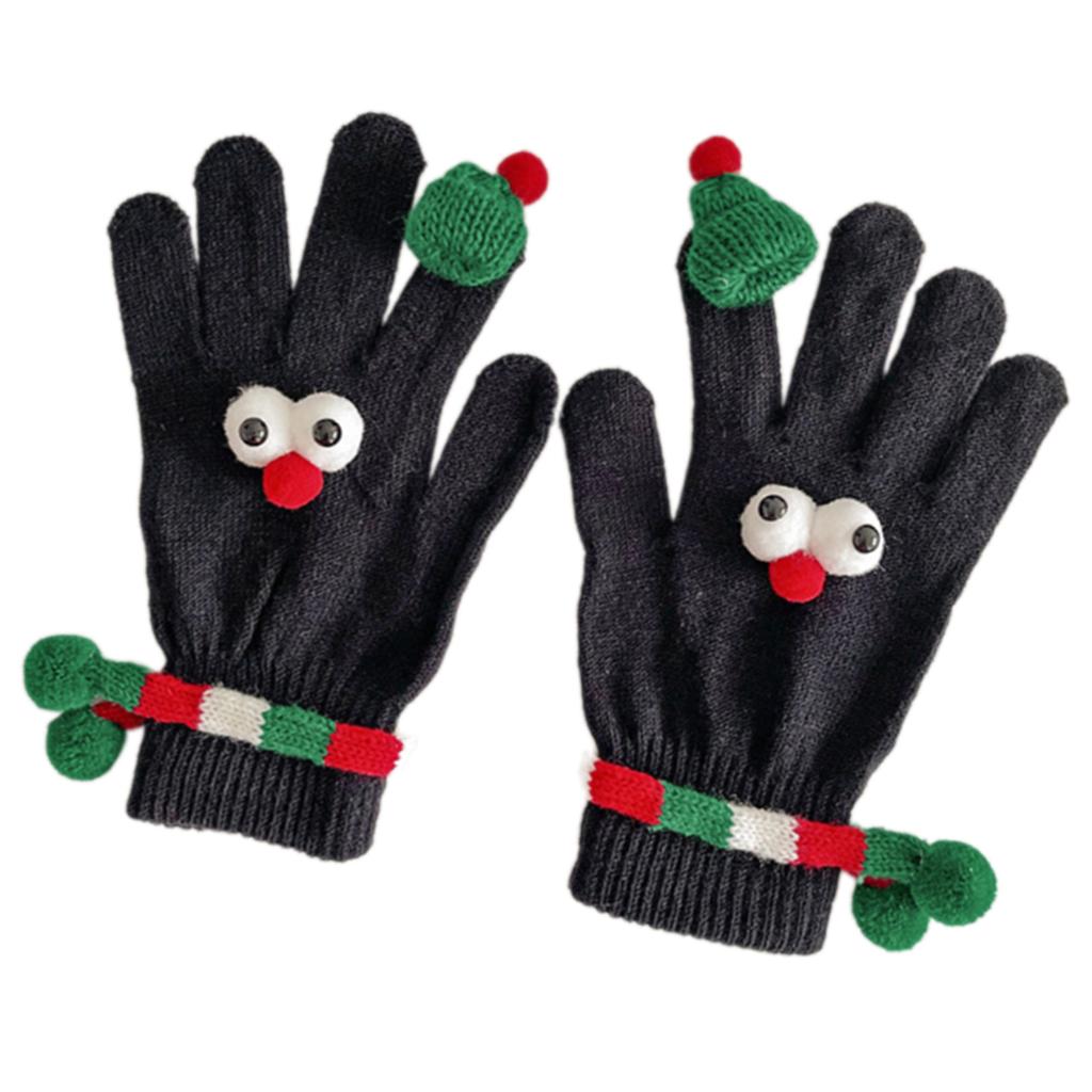 Christmas Party Gloves for Various Ages Soft Knitted Gloves Lovely Festival Theme Hand Gloves/Socks for Family Member
