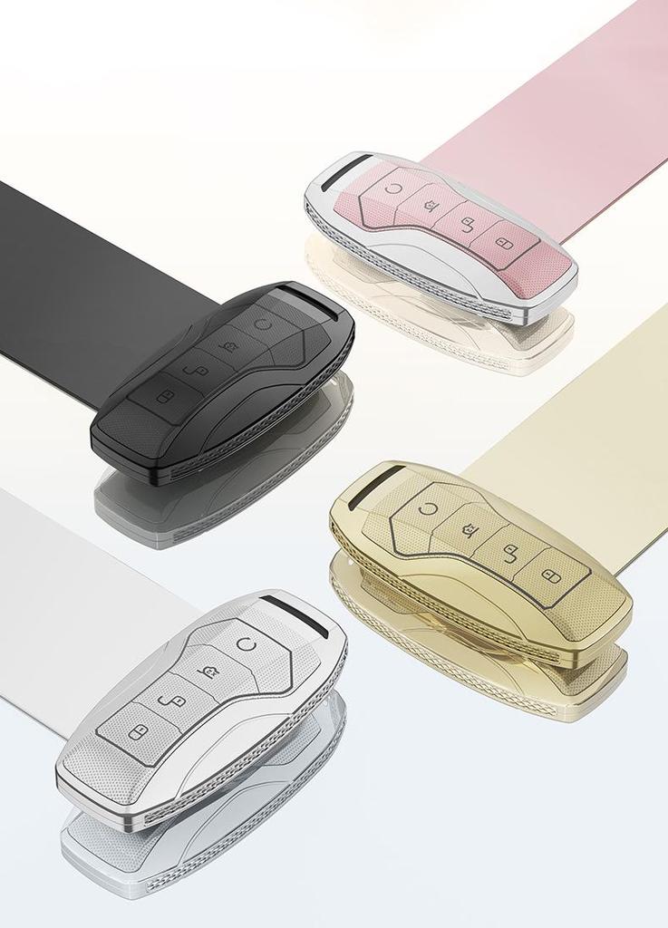 Чехол для ключей BYD: Совместимо с Han EV, Song Pro, Yuan Max, Tang DMI, Qin Plus DMI, Dolphin, e2, e3 и d1.