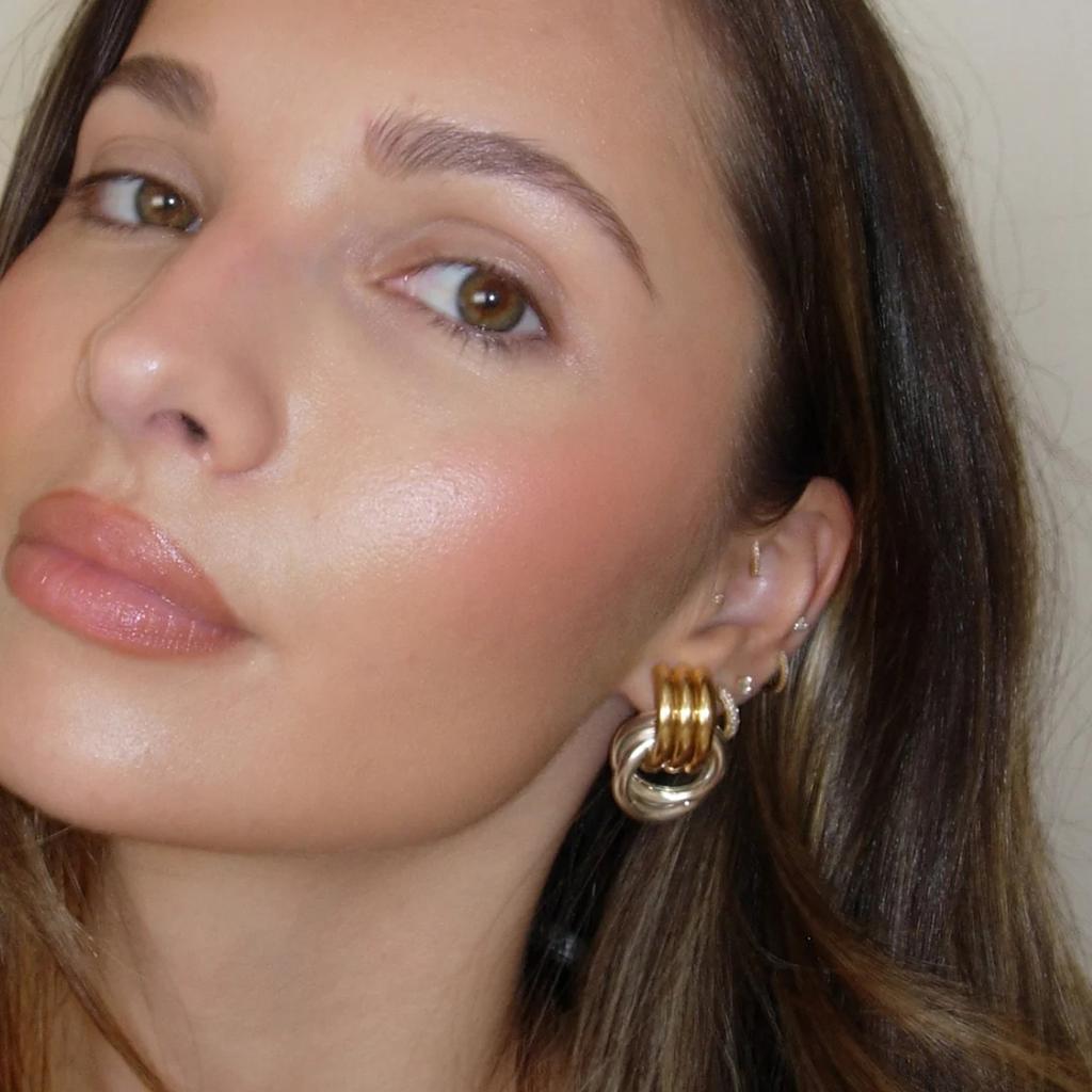 Youthway Резьбовые Золотые Лоскутные Минималистичные Серьги из Нержавеющей Стали Женские Цвет Шарм Модные Модные Темпераментные Ювелирные Изделия