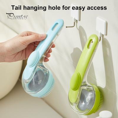 Щетка для ванны для домашних животных с мылом, контейнер для шампуня, мягкая насадка, омертвевшая кожа, удаление рыхлой шерсти, щетка для купания, массажа, ухода за собаками и кошками