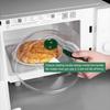 Крышка от брызг для микроволновки с ручкой и отверстиями для пара, пищевая, с удобным захватом, крышка для еды