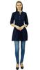 Phagun Women's Elegant Short Tunic Mandarin-Collar Kurti Chic Casual Cotton