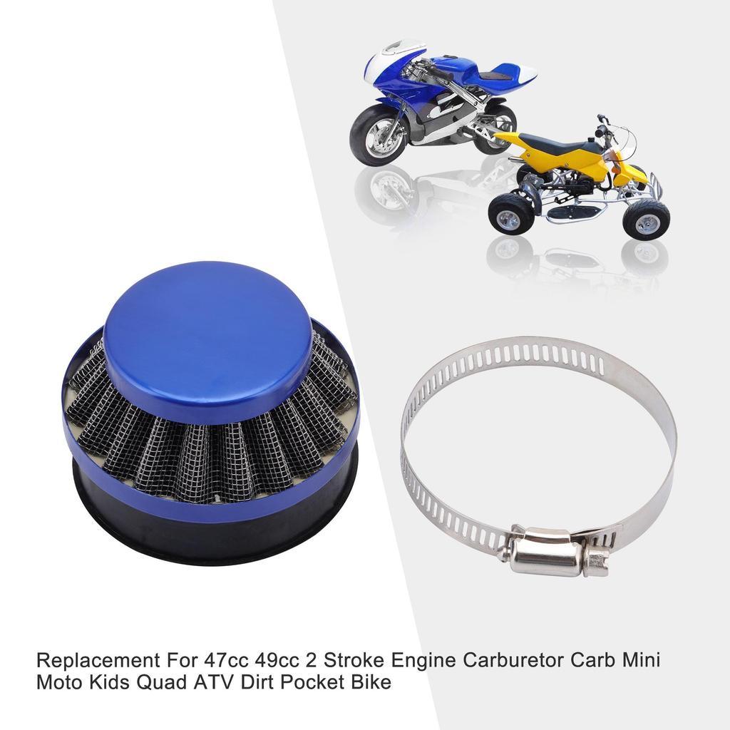 58mm Blue Air Filter for 47cc/49cc 2-Stroke Scooter/ATV