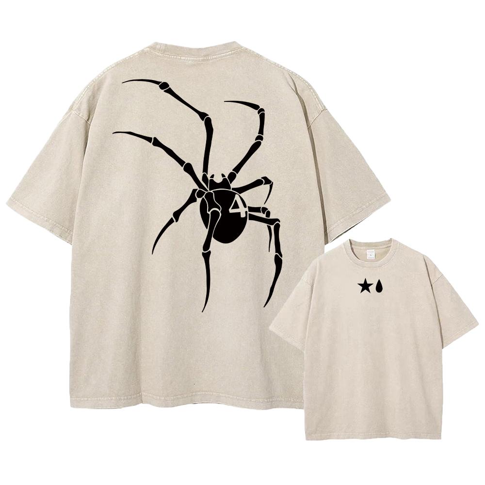 Аниме Hunter X Hunter Хисока и Хролло Логотип Выстиранная Графическая Футболка Мужская Винтажные Футболки Повседневный Хлопок Уличная Одежда Топ