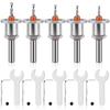 5Pcs Countersink Drill Bit Set Adjustable Counter Hole Drill Bit Metal Woodworking Counter Sinker Tool Kit with 5 Wrench