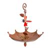 Bird Feeder Hangable Hummingbird Food Station Anti-Spill Decorative Umbrella-Shaped Bird Feeding Tray For Garden Decoration