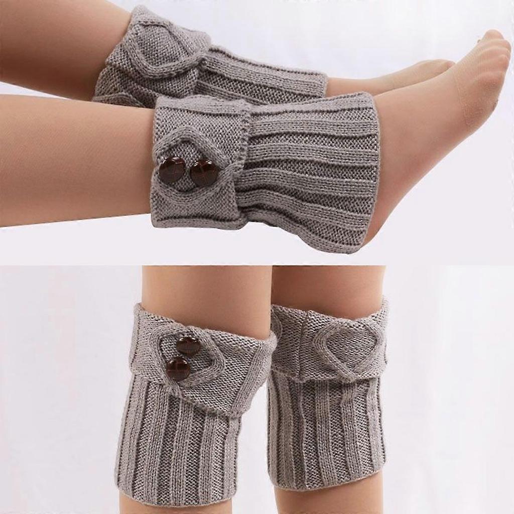 3 Pairs Women Boot Cuffs Knit Boot Cuff Socks Short Cable Knit Leg Warmers