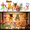 9 шт. Аниме Фигурки Действия Digimon Модель ПВХ Коллекция Украшения Статуэтки Куклы Подарок на День Рождения Премиальные Товары в Наличии
