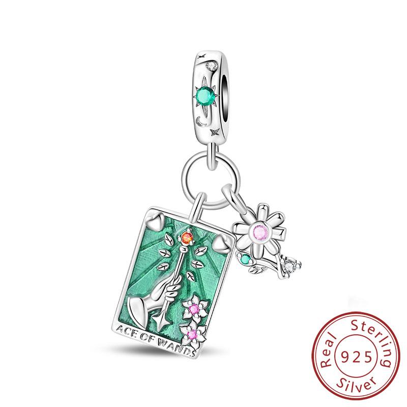 Новые Медные Шармы Подвески Солнце Луна Звезды Магия Таро Шармы Подходят для Оригинальных Браслетов Женские Изысканные Ювелирные Изделия Подарки