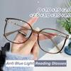Ultra Light  Anti Blue Light Eyewear New Fashionable Large Frame Presbyopia Glasses Men Women Reading Glasses Casual Eyeglasses