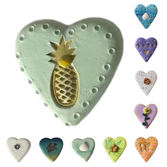 Карманное объятие Сердце Душевный смоляной мини-сердечный орнамент Снятие тревоги Сердце объятий