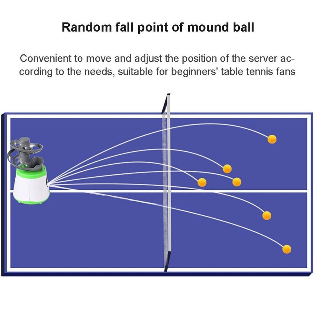 2023 Новая пусковая установка для настольного тенниса, мяч для пинг-понга, робот, тренировочная машина для начинающих любителей пинг-понга